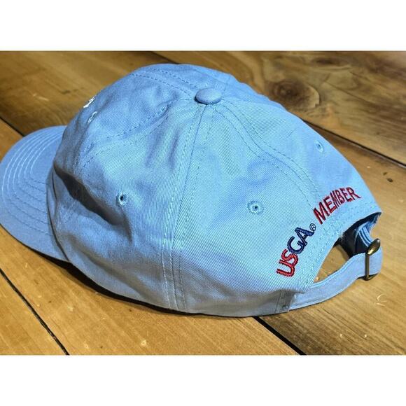 US Open Pebble Beach 2019 Hat Adjustable Light Blue USGA Member Cotton Dad Cap - Picture 4 of 7